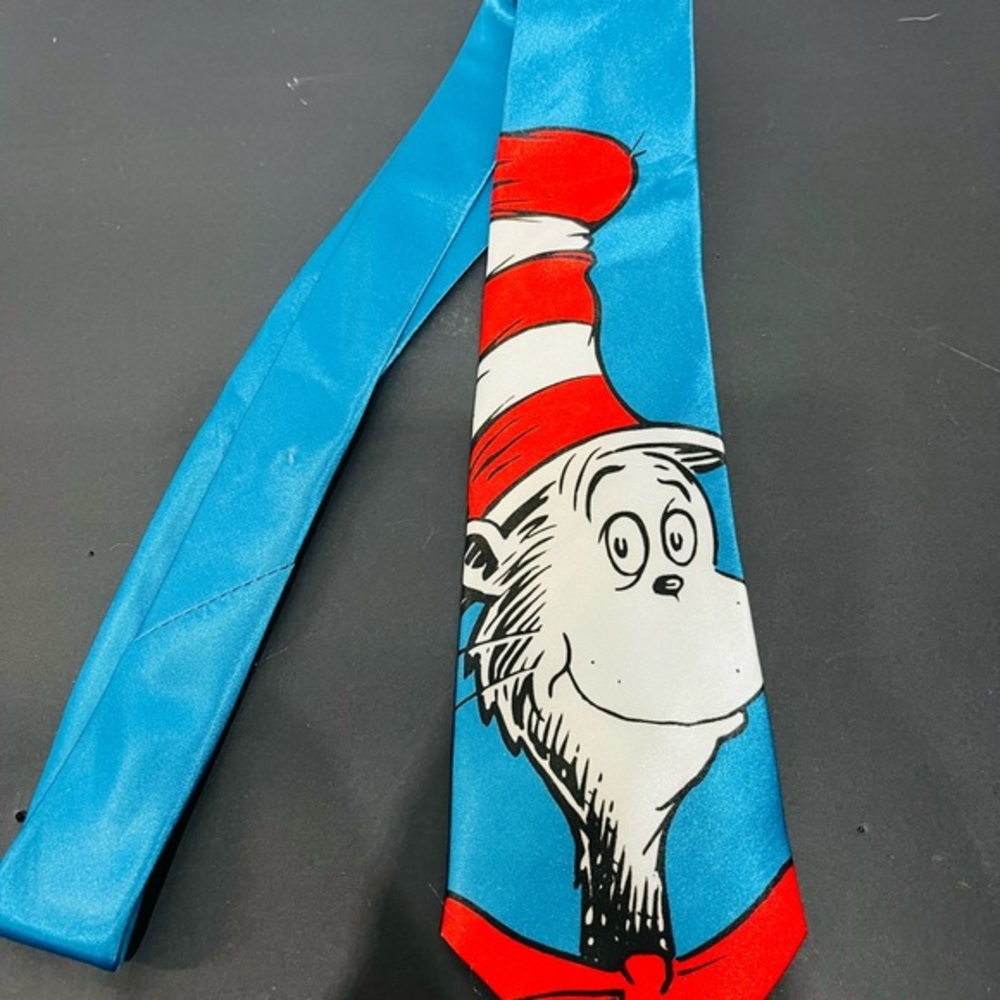 Cat in the Hat Blue Tie